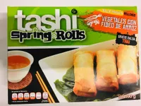 Rollos primavera rellenos de vegetales con fideo de Arroz, Tashi Spring Roles