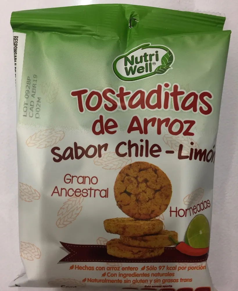 Tostaditas de Arroz sabor chile - Limón
