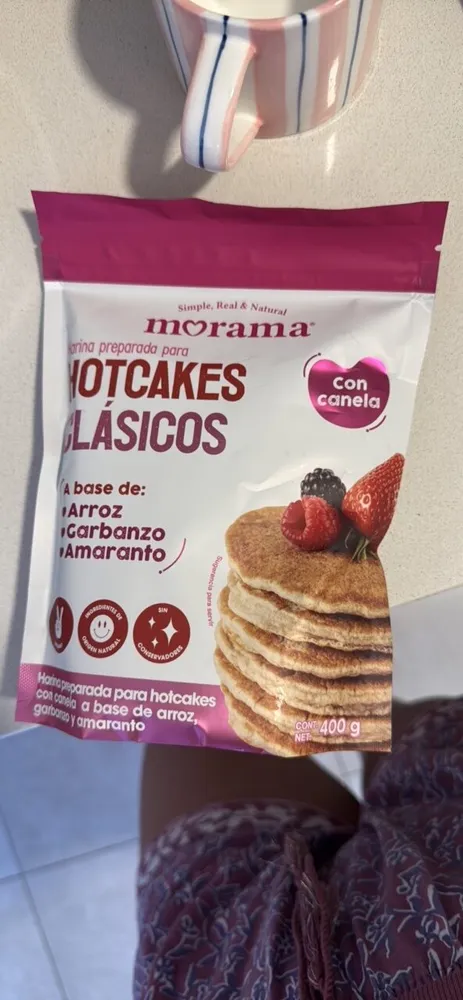 Harina de hot cakes con canela