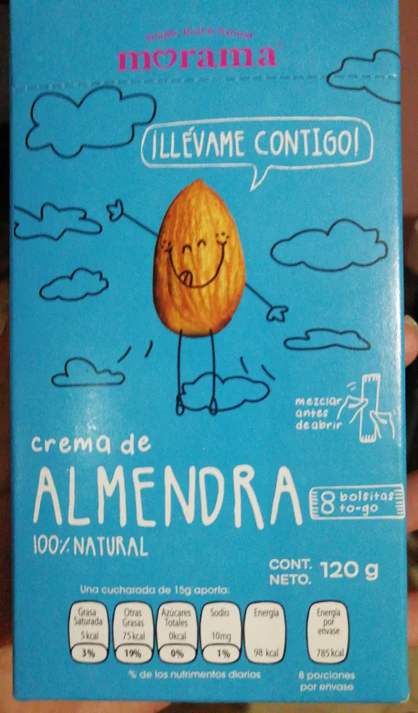 Crema de almendra 100% natural