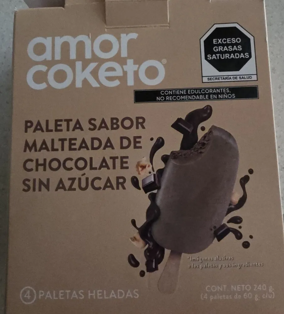 Paleta Sabor Malteada De Chocolate