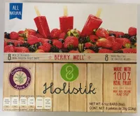 Mini paletas de frutos rojos Holistik