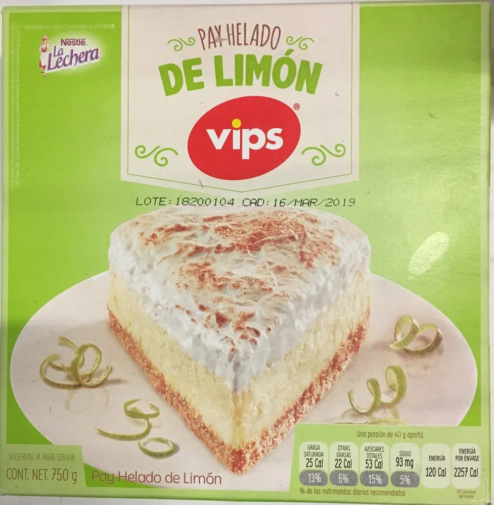 Pay Helado de limón