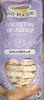 Galletas de arroz premium con cebolla
