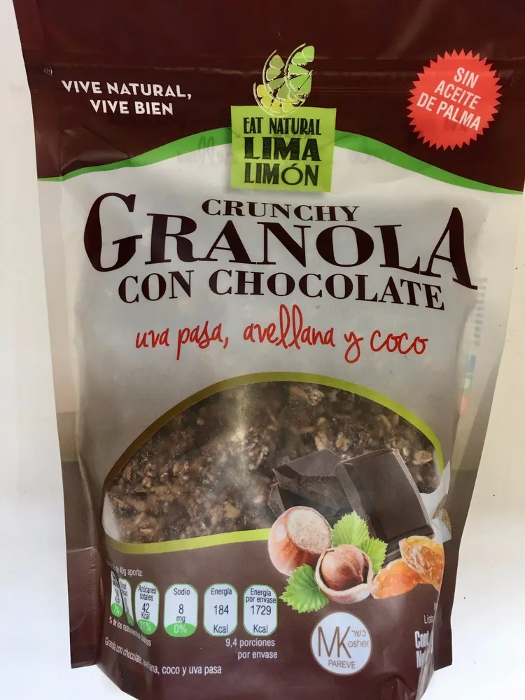 CRUNCHY GRANOLA CON CHOCOLATE