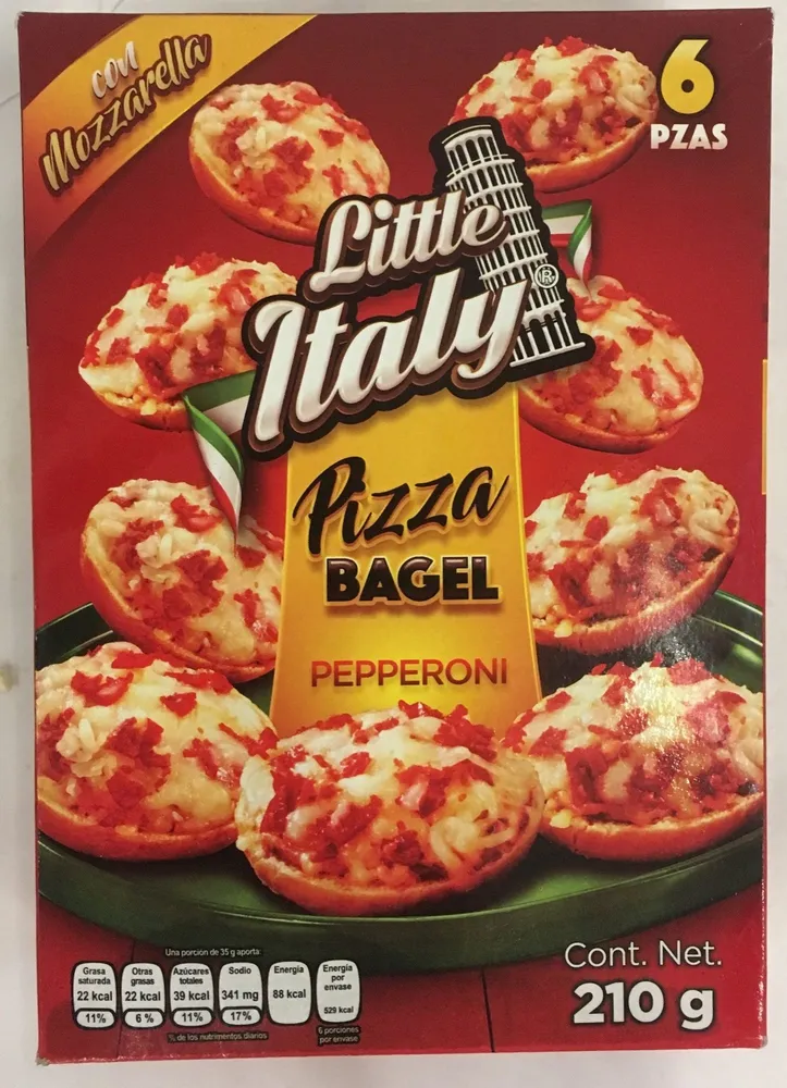 Pizza Bagel Pepperoni Little Italy