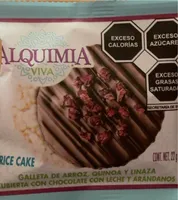 Chocolate and cranberries rice cake