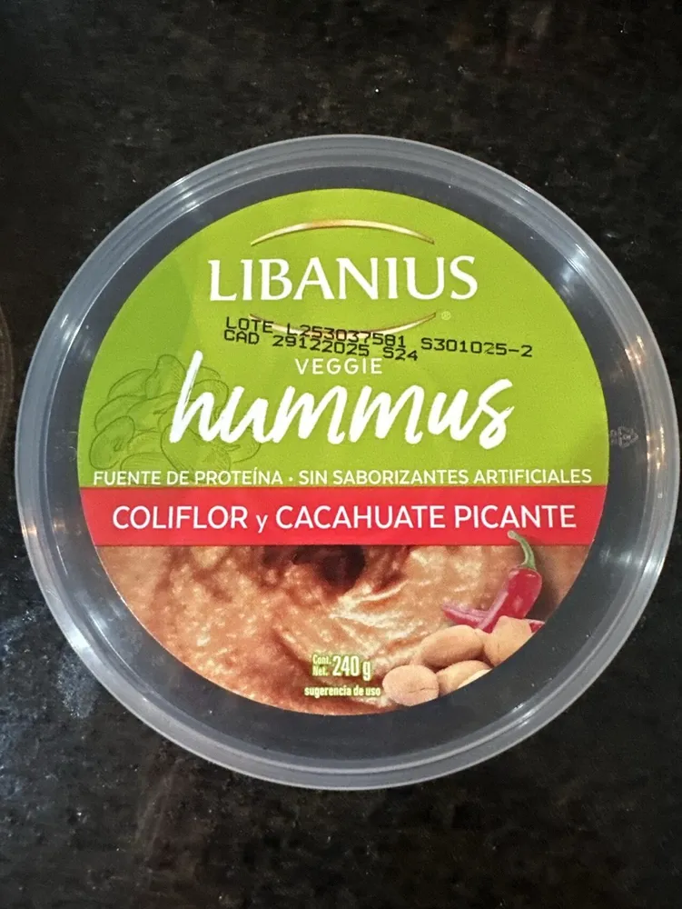 Veggie Hummus Coliflor Y Cacahuate
