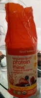 Organic lentil protein thins