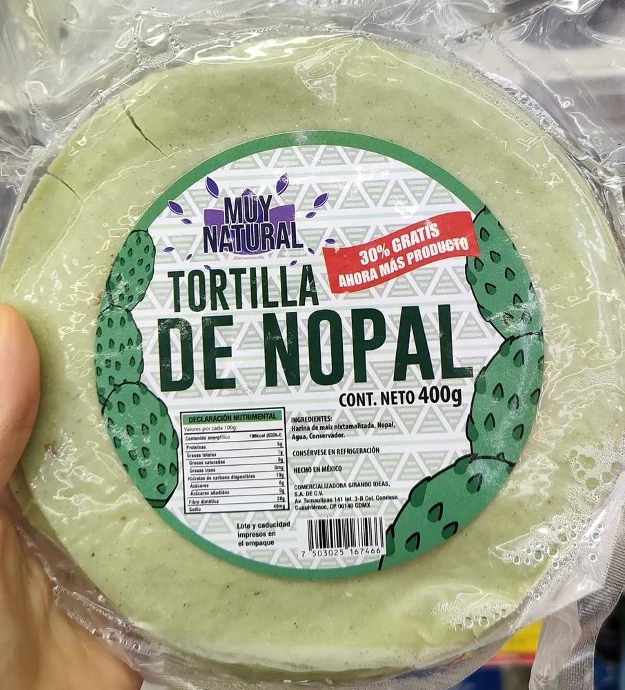 Tortilla de nopal