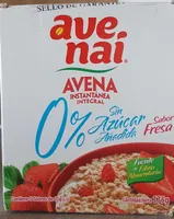 Avena instantánea integral sabor fresa 0%