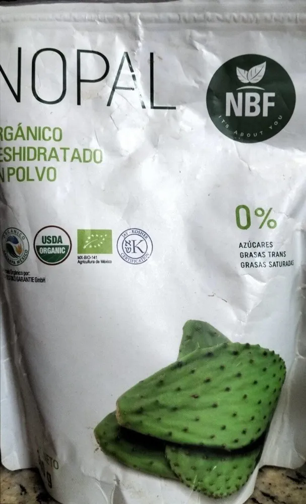 Organic Nopal Dehydrated Powder