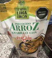Arroz precocido amarillo con azafrán