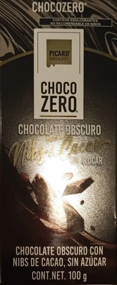 Choco zero - chocolate obscuro sin azucar