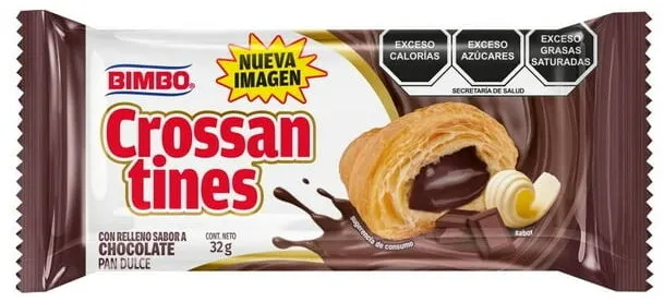 Crossantines con relleno sabor a chocolate pan dulce