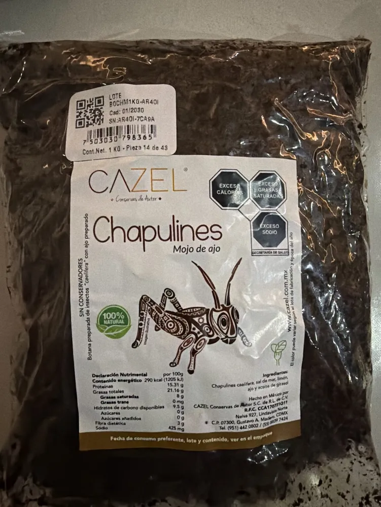 Chapulines Mojo De Ajo