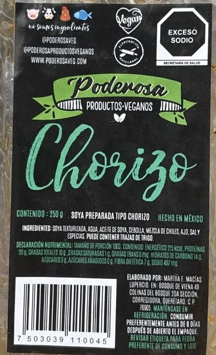 Chorizo Vegano