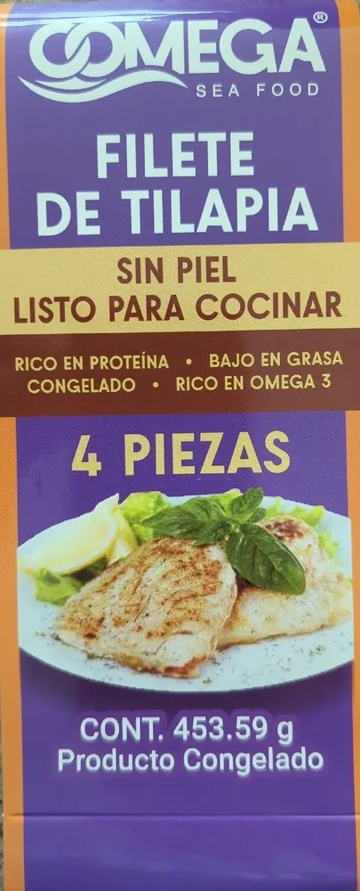 Filete de tilapia listo para cocinar