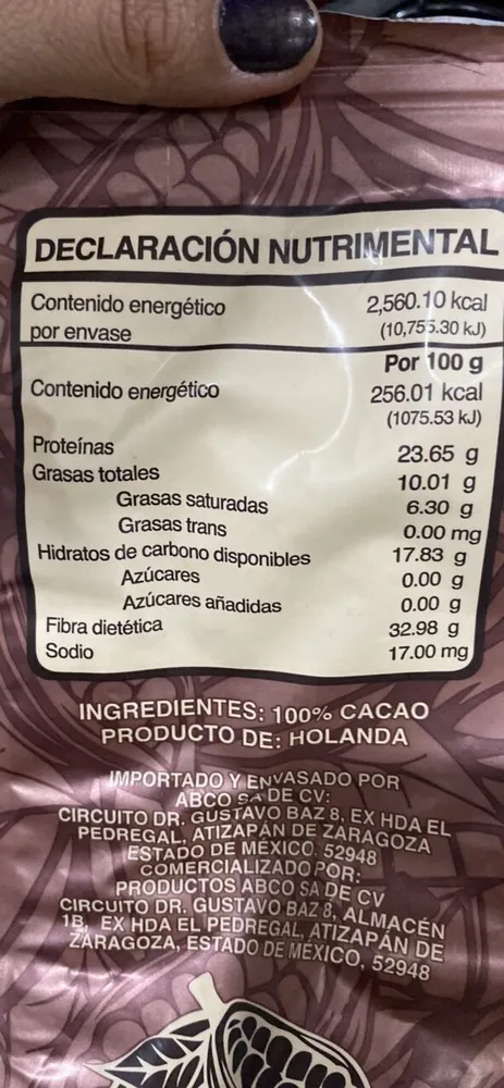 CACAO EN POLVO NATURAL