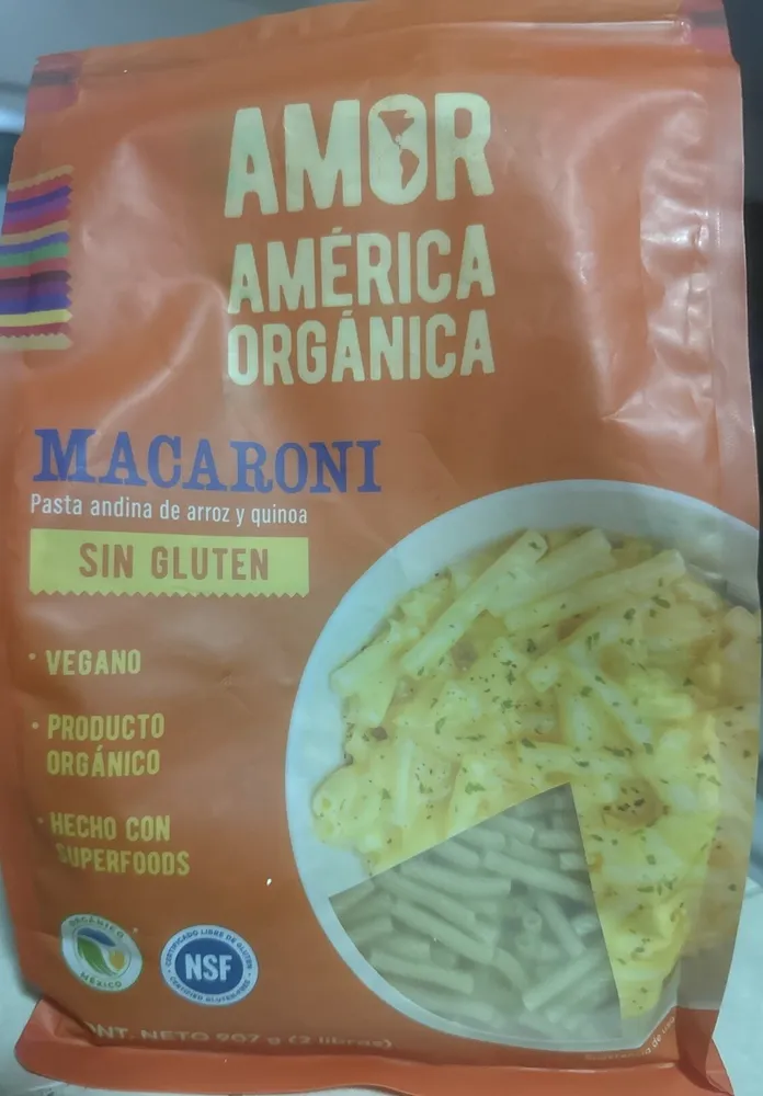 Macaroni Pasta Andina De Arroz Y Quinoa