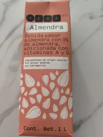Bebida sabor almendra con 3% de almendra, adicionada con vitaminas A y D