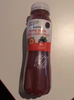 Smoothie pomme, raisin, fraise, cassis, mûre