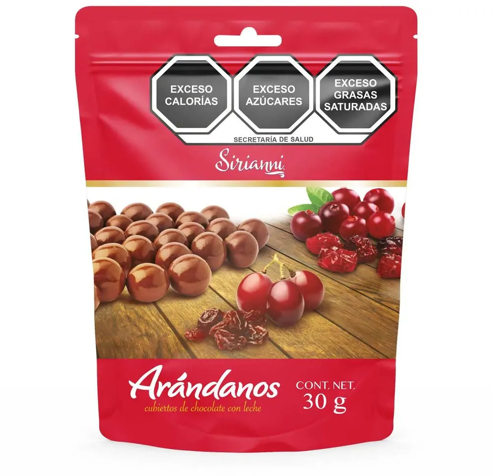 Arándanos cubiertos de chocolate