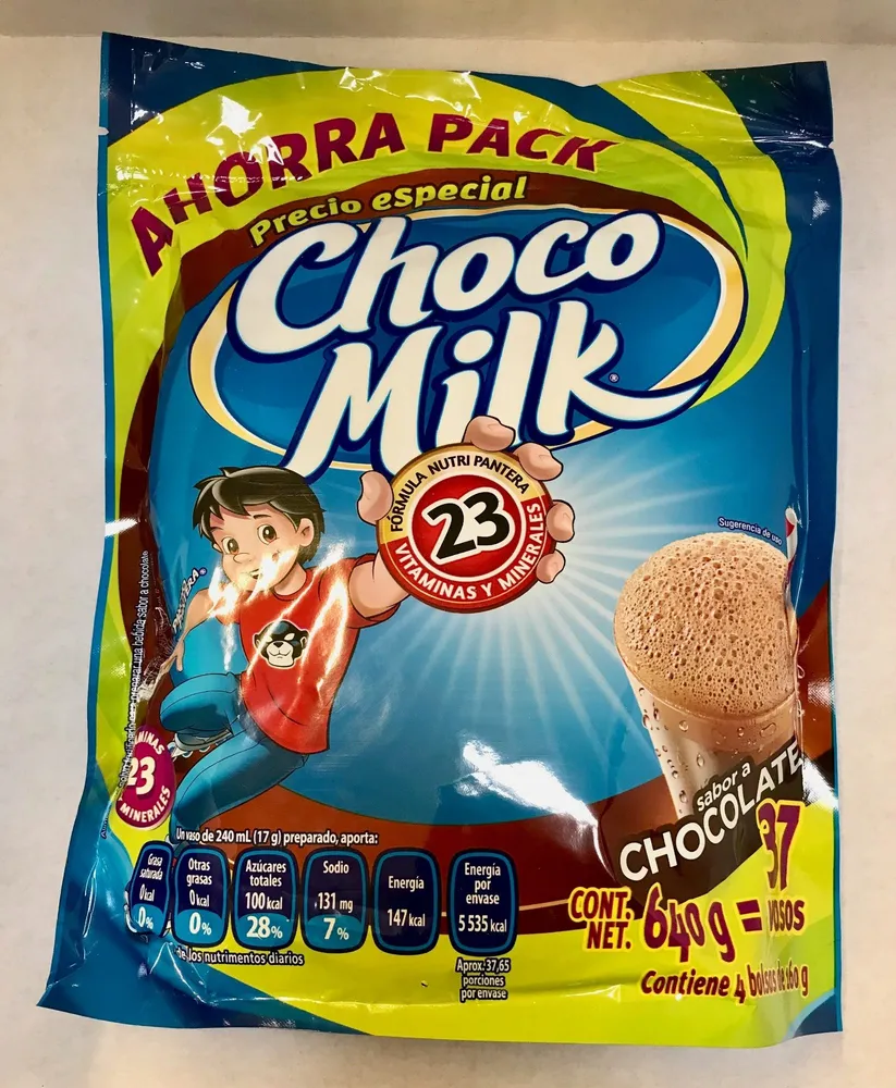 Polvo para preparar bebidas sabor chocolate