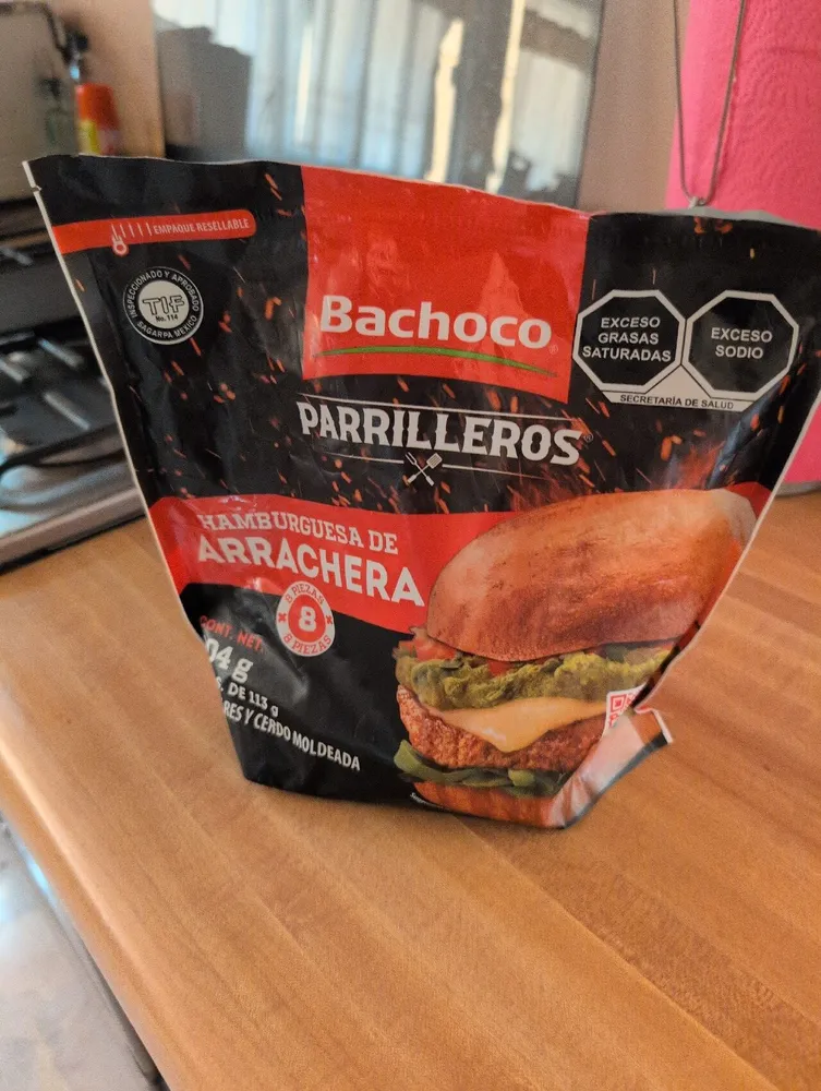 Carne para hamburguesa Arrachera Bachoco
