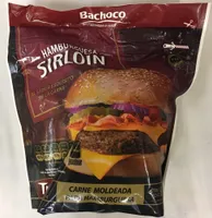 Carne para hamburguesa sirloin Bachoco