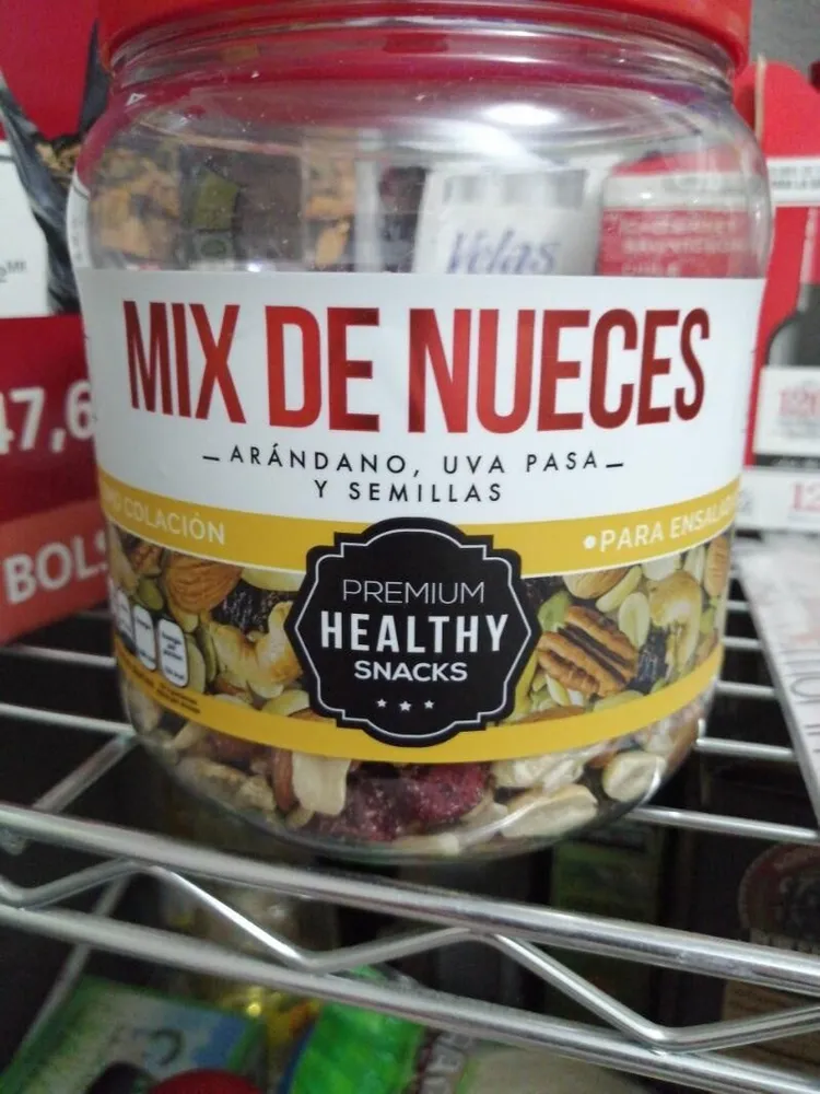 Mix de nueces, arándano, uva pasa y semillas
