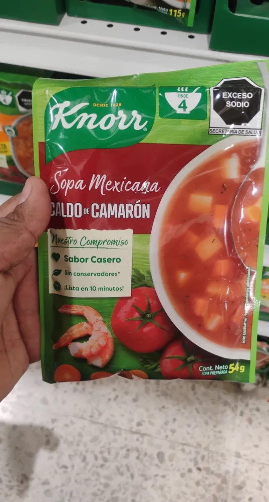 Sopa Méxicana Caldo de Camarón