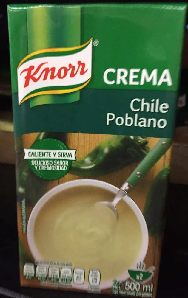 CREMA CHILE POBLANO