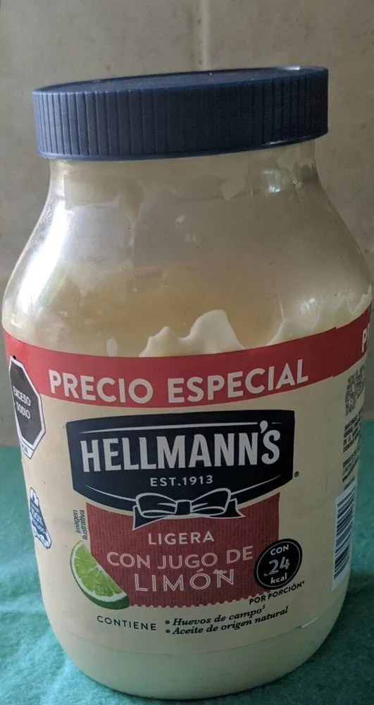 Mayonesa ligera con jugo de limón