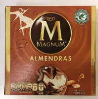 Helado sabor vainilla con Almendras Magnum
