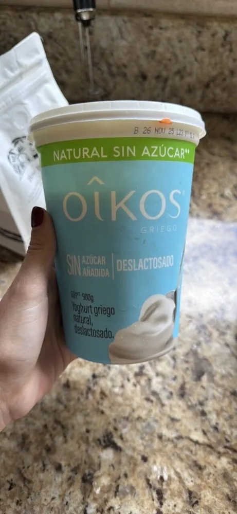 Yoghurt griego natural, deslactosado