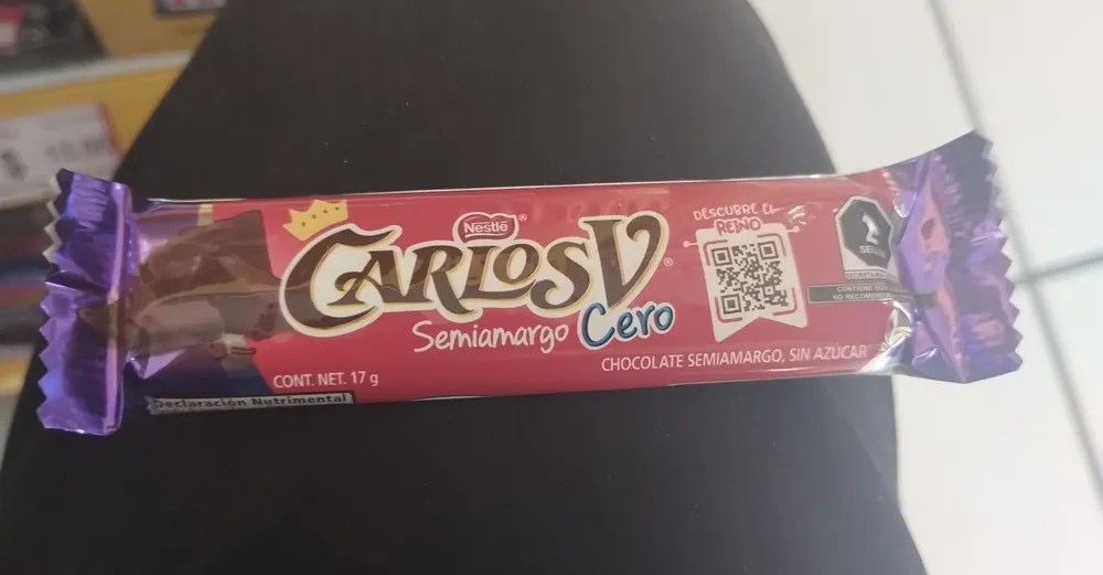 Carlos V sin azúcar semiamargo