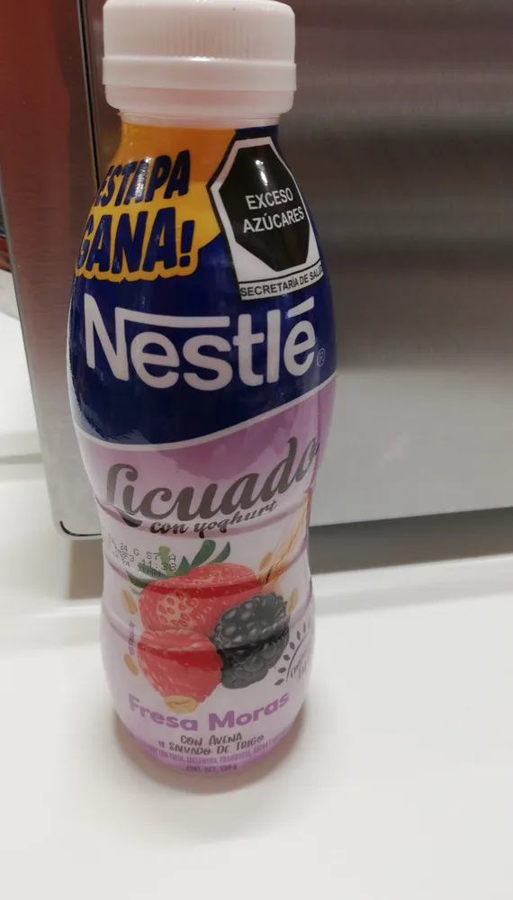 Licuado Con Yogurt Fresa Moras