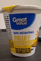 Sopa instantánea pollo y vegetales