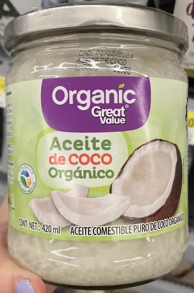 Aceite de coco Organico