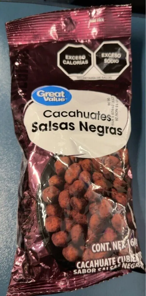 Cacahuates salsas negras
