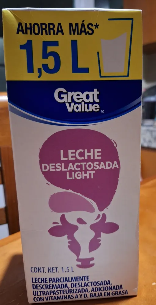 Leche deslactosada light