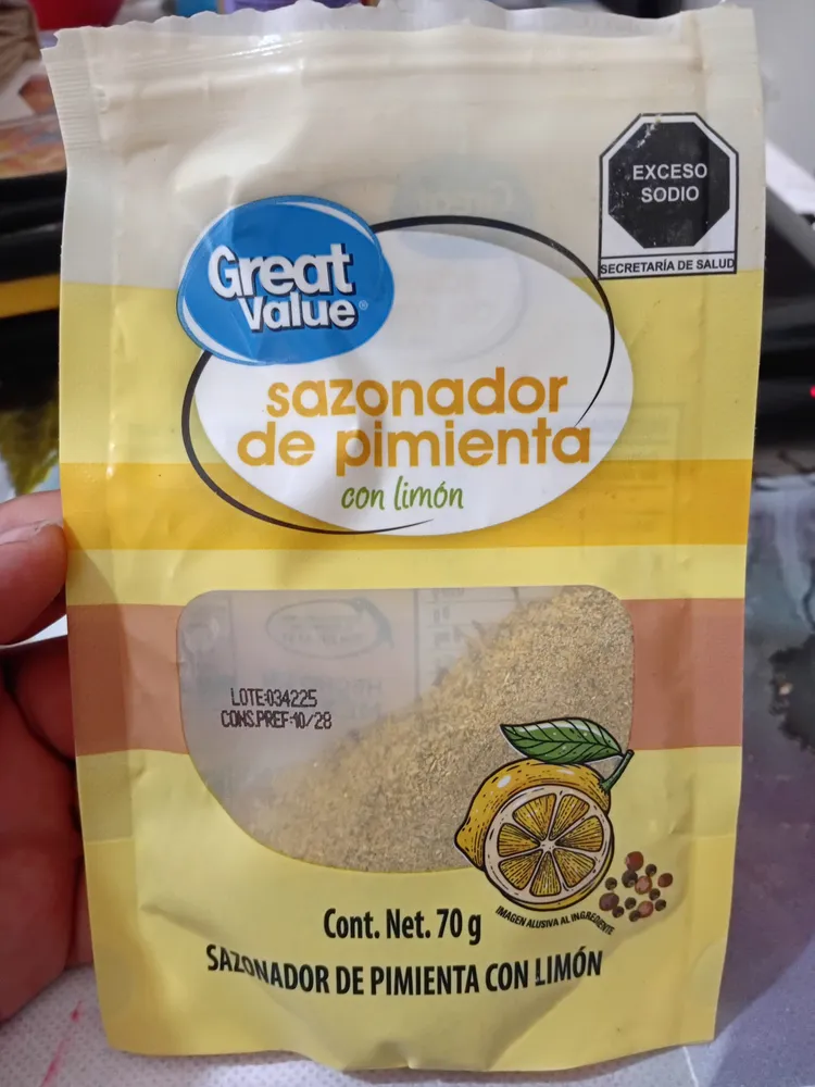 Sazonador de pimienta con limón