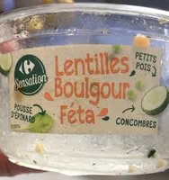 Lentilles boulgour féta