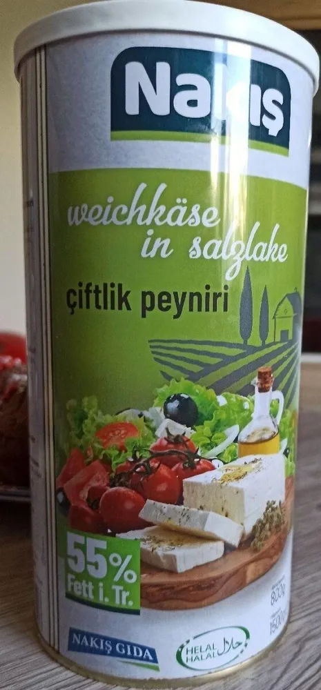 Weichkäse in Salzlake çiftlik peyniri
