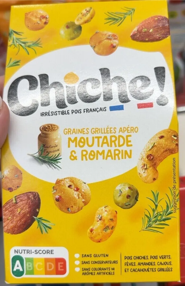 Chiche graines grillees moutarde et romarin