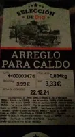 Arreglo para caldo