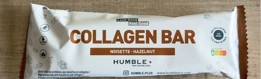 Barre collagène noisette