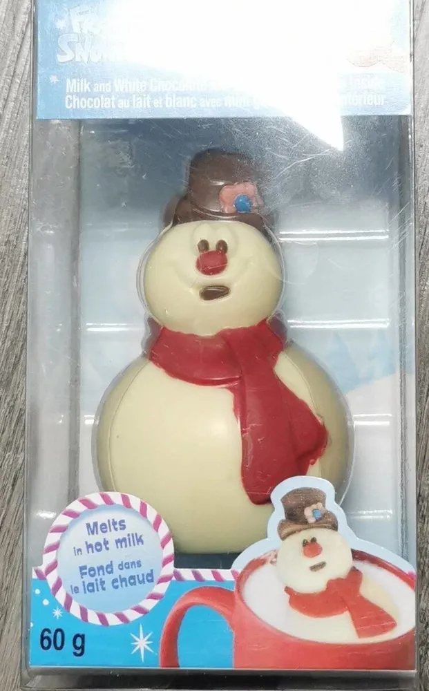 Frosty the snowman hot chocolate bomb