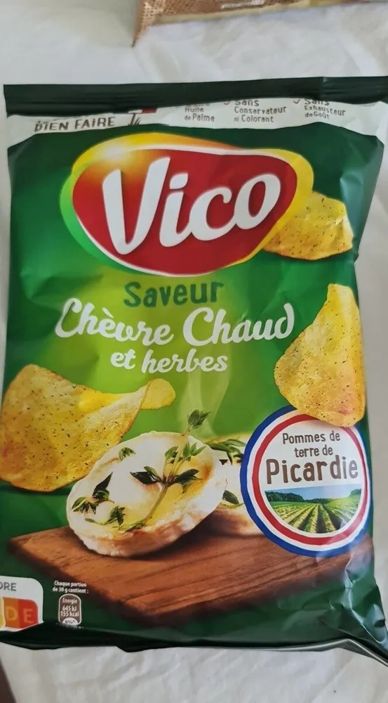 Chips chèvre chaud et herbes